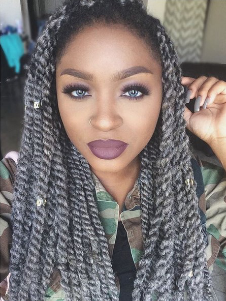 Amazing Afro Styles On Grey Hair On Pinterest