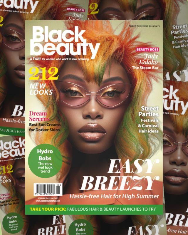 ✨ New Issue outt! ✨ In this edition, dive into the stylish 'Hydro Bob'—a contemporary twist on a classic bob with a glossy finish, perfect for any occasion. We’re shining the spotlight on Judy Koloko, founder of @thesteambar, a brilliant black-owned business. Plus, find out about sunscreens for black skin that won't leave a white cast. 👀 Grab your copy at the link in bio and get inspired! 🌟 #BlackBeautyAndHair #magazine #blackbeauty #blackgirlmagic